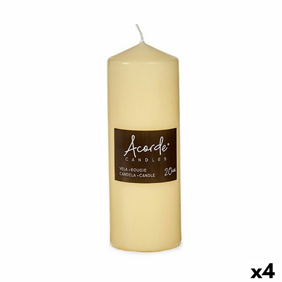 4899888620099 - Kerze CY70200M Creme 7 x 197 x 7 cm (4 Stück) 4899888620099 - Kerze CY70200M Creme 7 x 197 x 7 cm (4 Stück)