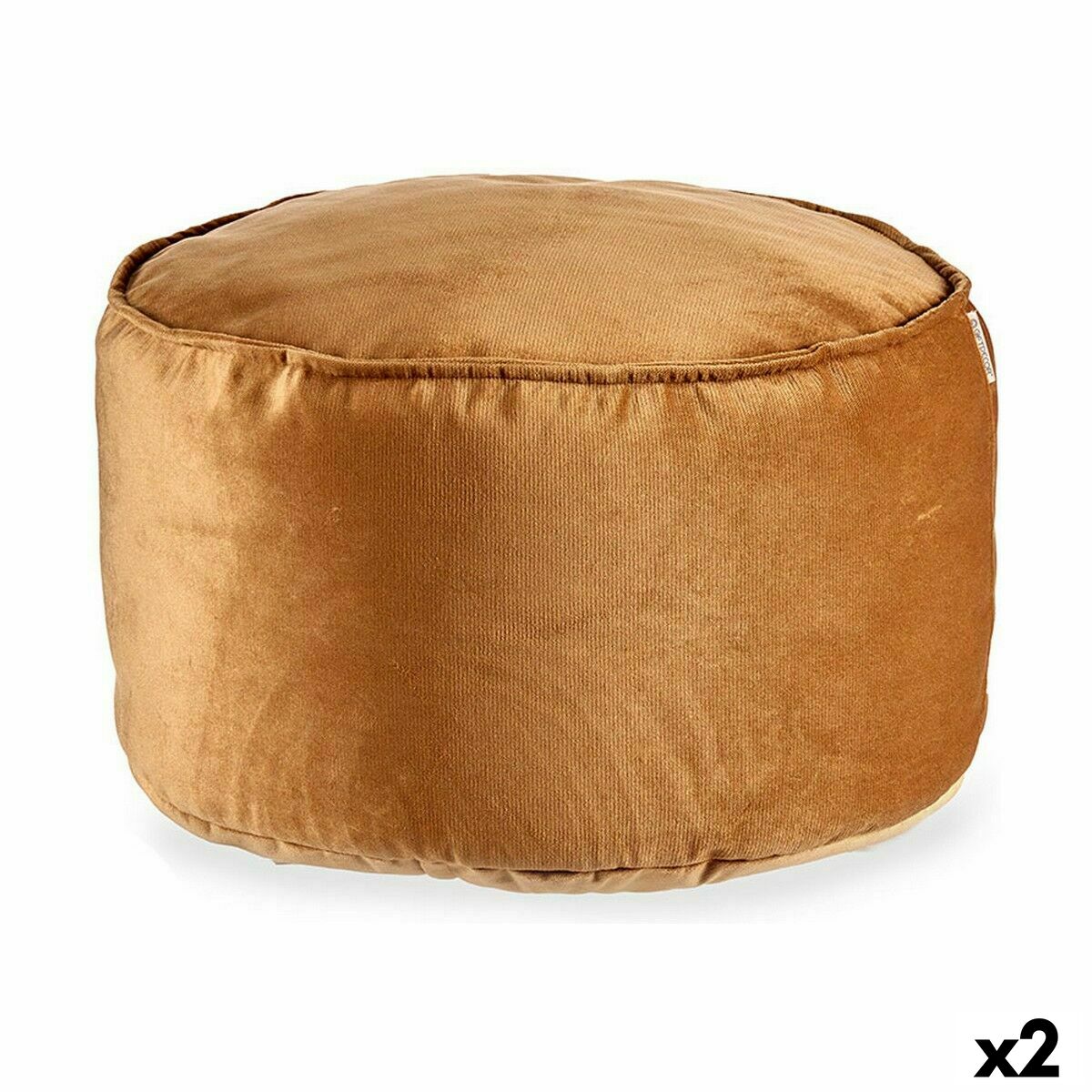 4899888621188 - Puff Samt Beige 60 x 39 x 60 cm (2 Stück) 4899888621188 - Puff Samt Beige 60 x 39 x 60 cm (2 Stück)