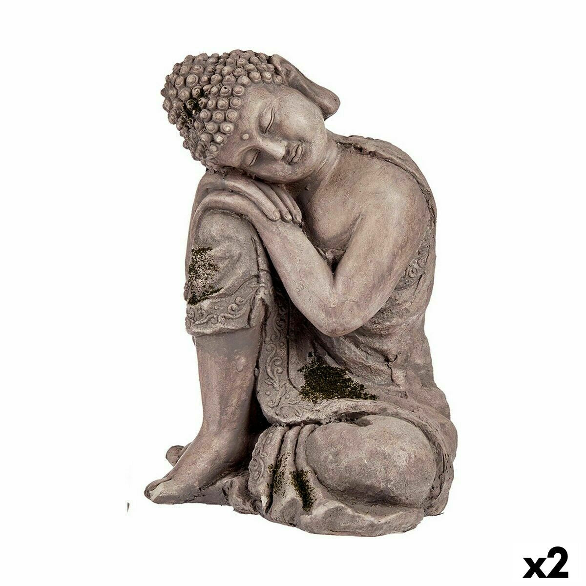 4899888621379 - Decorative Garden Figure CC20447 Polyresin Buddha 23 x 34 x 28 cm (2 Units)