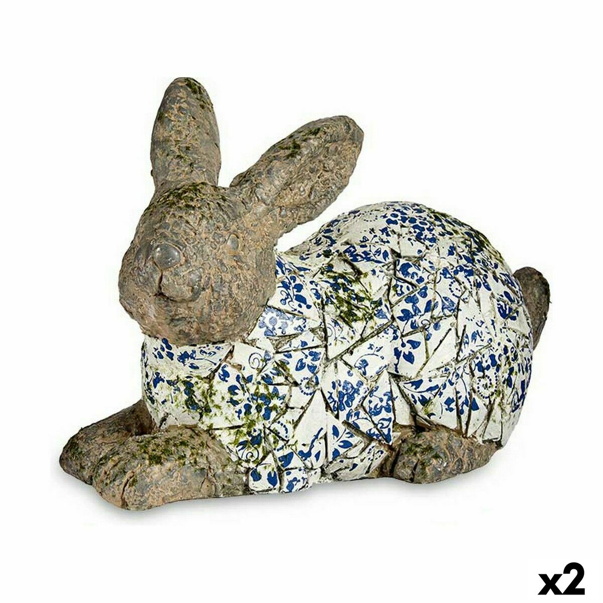 4899888621522 - Decorative Garden Figure ZD18054 Polyresin Rabbit 20 x 29 x 405 cm (2 Units)