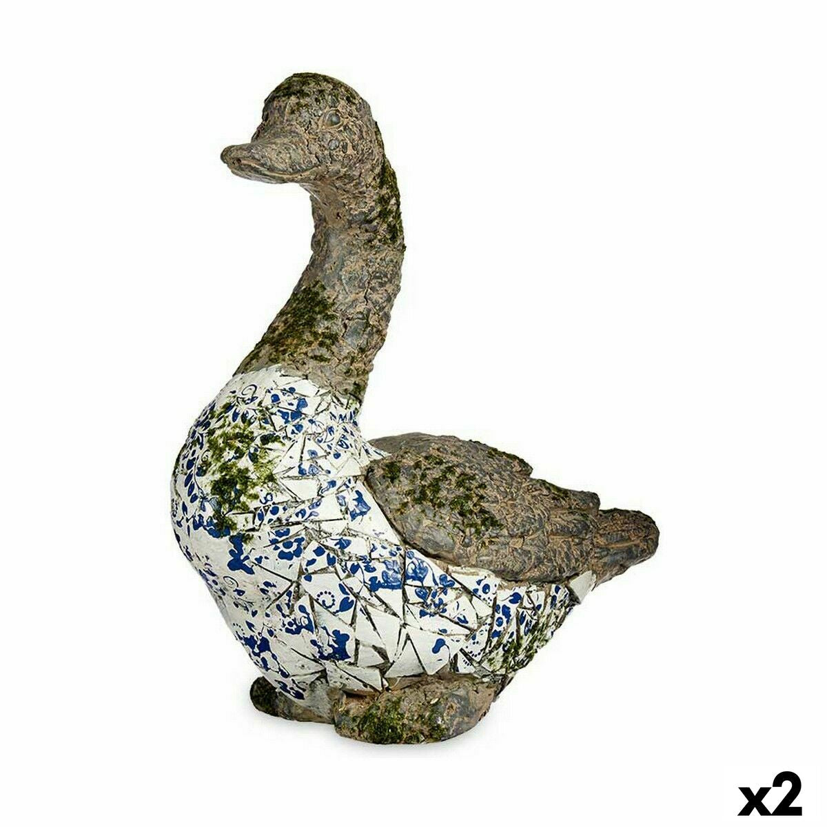 4899888621539 - Dekorative Gartenfigur Ente Polyresin 17 x 42 x 40 cm (2 Stück)