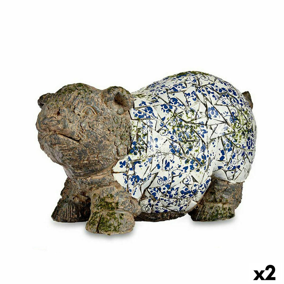 4899888621560 - Dekorative Gartenfigur Schwein Polyresin 205 x 26 x 47 cm (2 Stück)