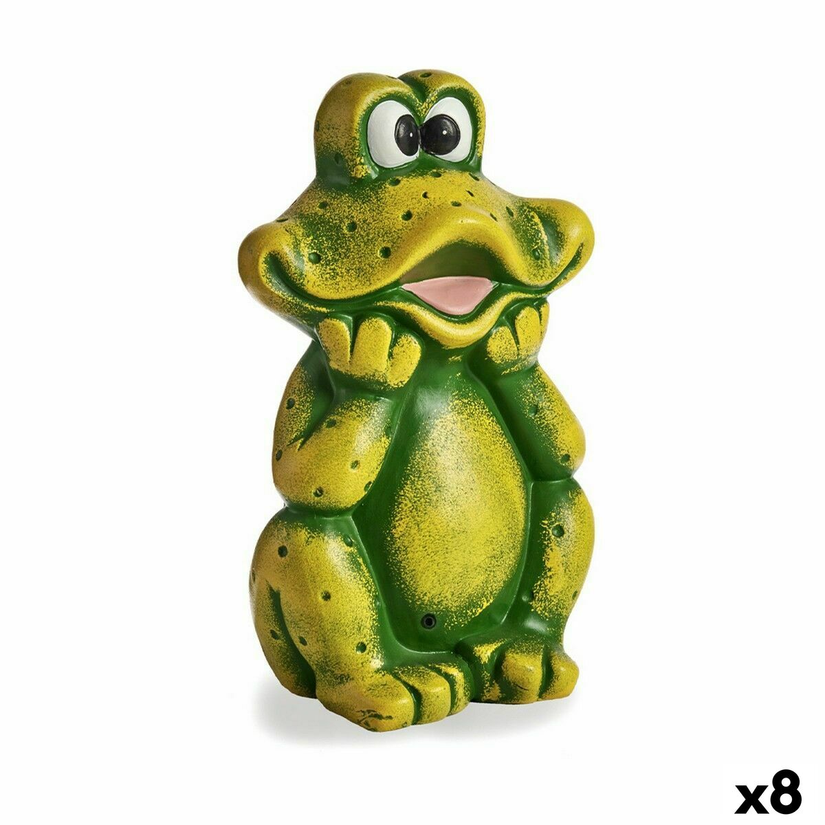 4899888621584 - Dekorative Gartenfigur Frosch aus Keramik 14 x 29 x 185 cm (8 Stück)