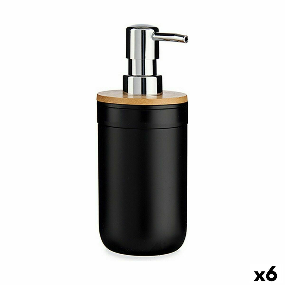 4899888621898 - Seifenspender 51710 Schwarz Bambus Polypropylen 350 ml 8 x 17 x 9 cm (6 Stück) 4899888621898 - Seifenspender 51710 Schwarz Bambus Polypropylen 350 ml 8 x 17 x 9 cm (6 Stück)