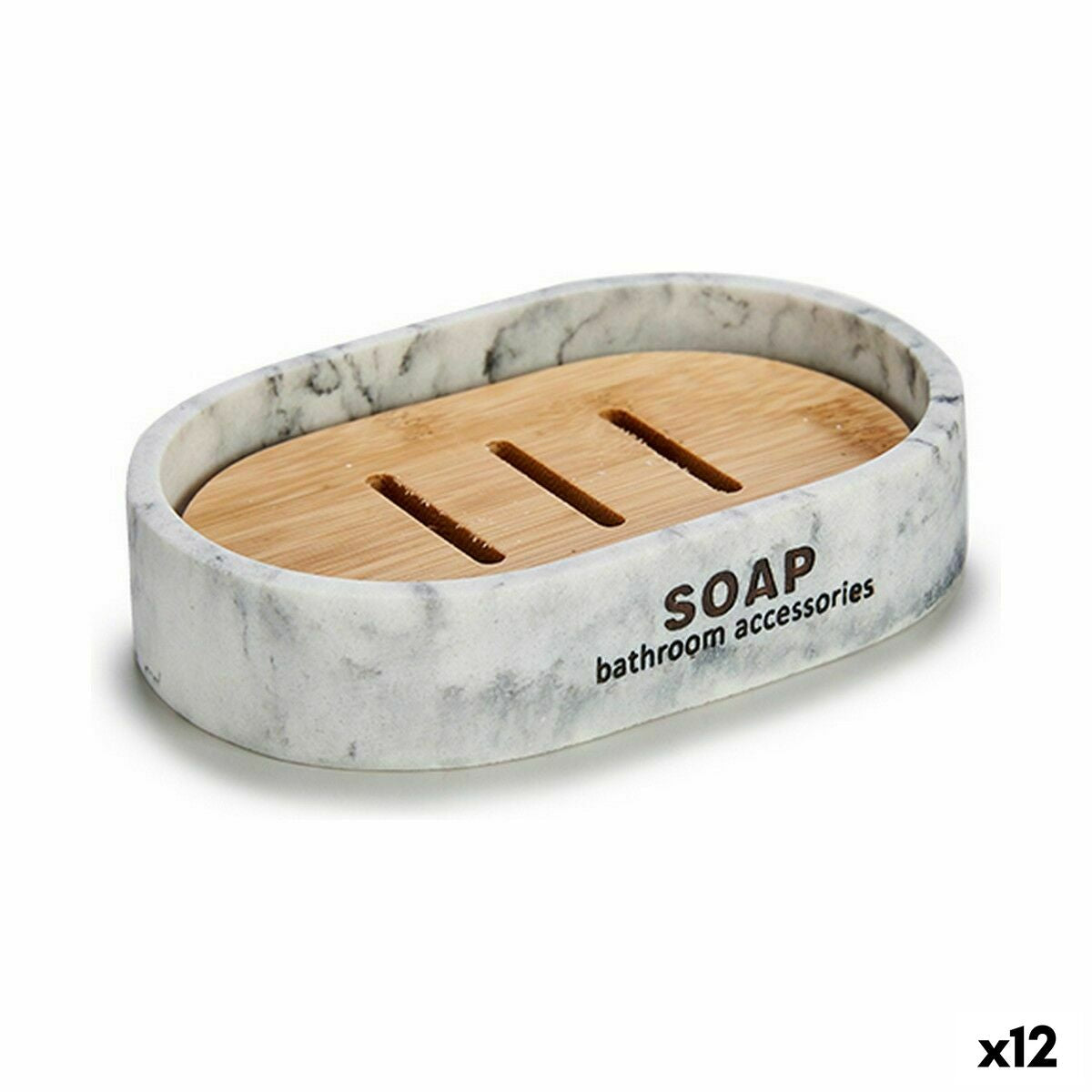 4899888621928 - Seifenschale CN-B5598M-2 Braun Harz Marmor 8 x 25 x 125 cm 125 x 25 x 85 cm (12 Stück) 4899888621928 - Seifenschale CN-B5598M-2 Braun Harz Marmor 8 x 25 x 125 cm 125 x 25 x 85 cm (12 Stück)