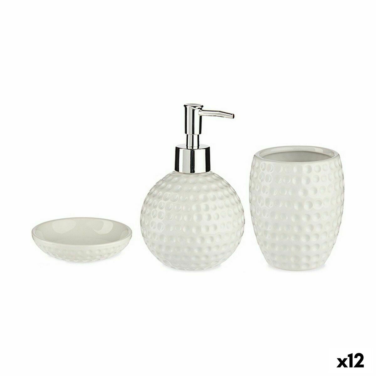 4899888621959 - Badezimmer Set DW29153-1 Weiß aus Keramik (12 Stück) 4899888621959 - Badezimmer Set DW29153-1 Weiß aus Keramik (12 Stück)