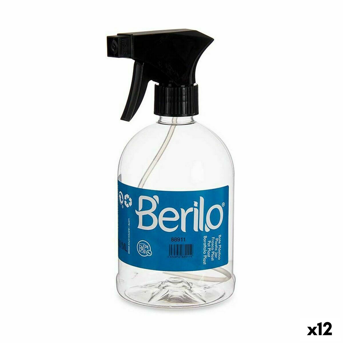 4899888622420 - Auffüllbare Sprühflasche SE1205-ROCIADOR Schwarz Durchsichtig Kunststoff 500 ml (12 Stück) 4899888622420 - Auffüllbare Sprühflasche SE1205-ROCIADOR Schwarz Durchsichtig Kunststoff 500 ml (12 Stück)
