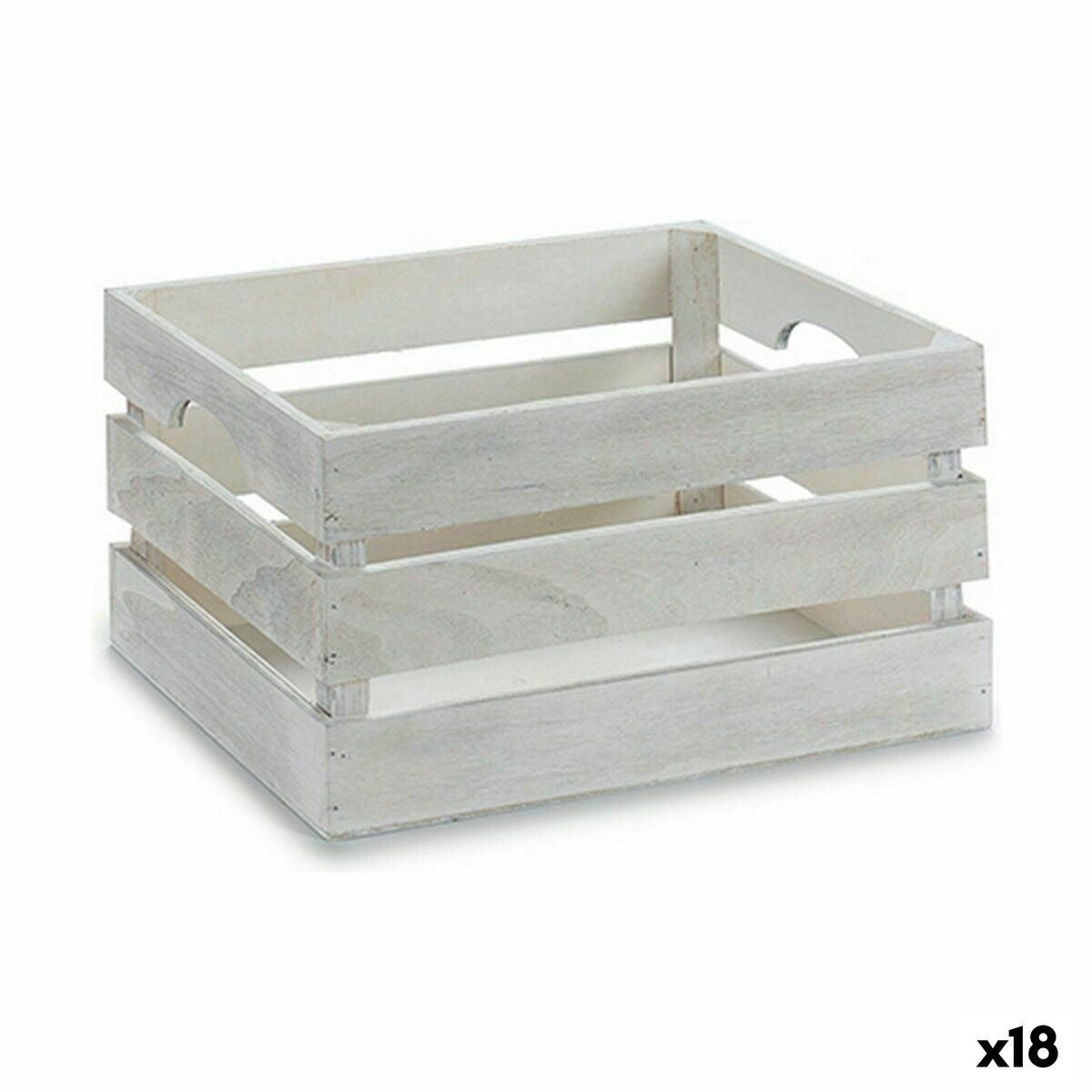 4899888623144 - Dekorative Box Weiß Holz 31 x 16 x 21 cm (18 Stück)