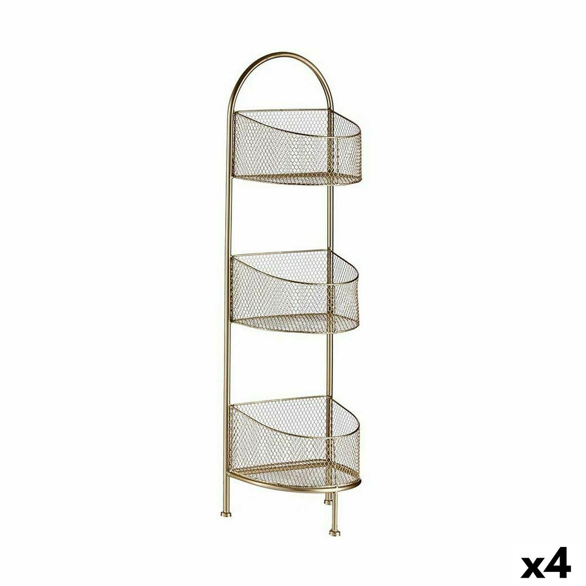 4899888625230 - Regal Gold Metall 212 x 97 x 285 cm (4 Stück)