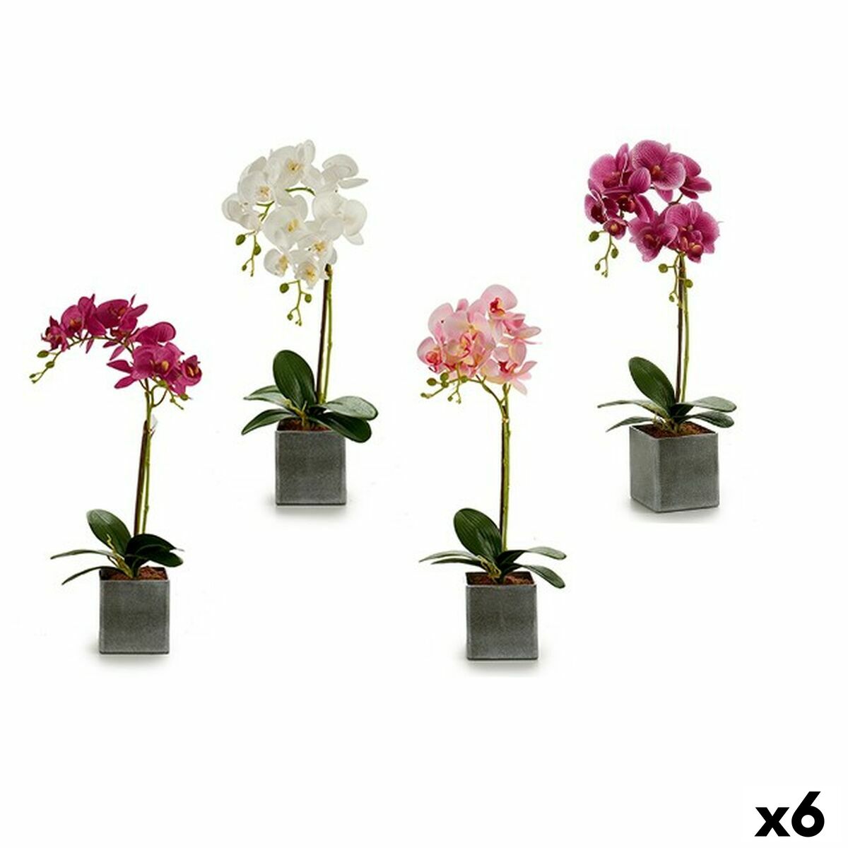 4899888625292 - Dekorative Blume A18124-50-2 Orchidee 14 x 51 x 18 cm (6 Einheiten)