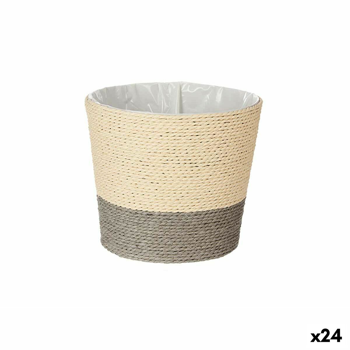 4899888625339 - Planter WY21-71 Grey Rope Plastic 195 x 165 x 195 cm (24 Units)