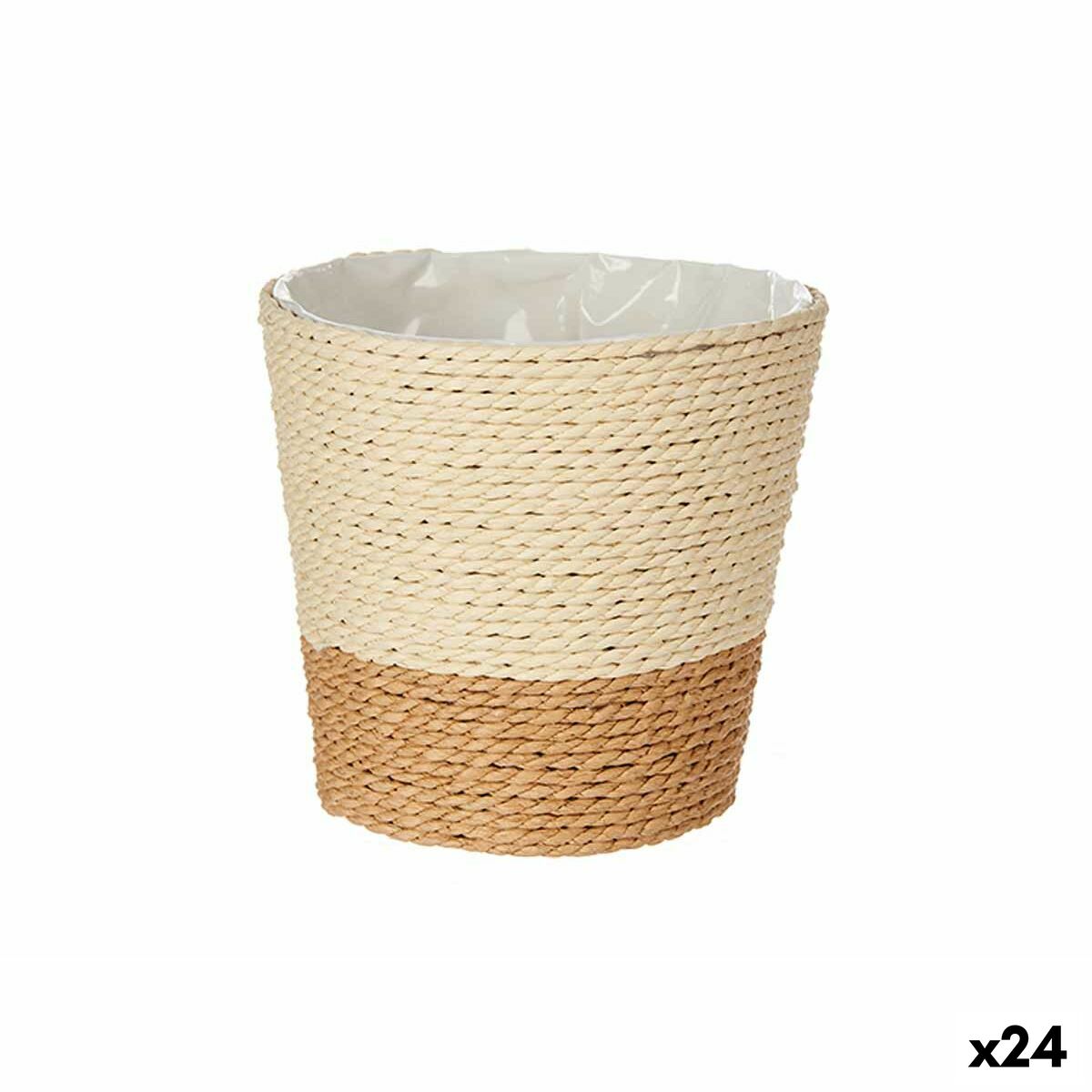 4899888625377 - Blumentopf Braun Schnur Kunststoff 14 x 125 x 14 cm (24 Stück)