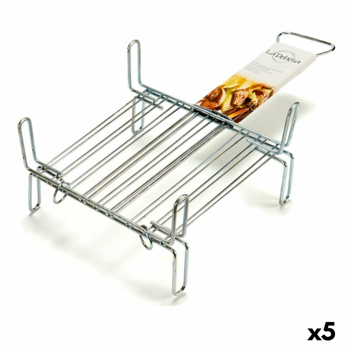 4899888627593 - Grill Doppel 25 x 25 cm Verzinkter Stahl (5 Stück)