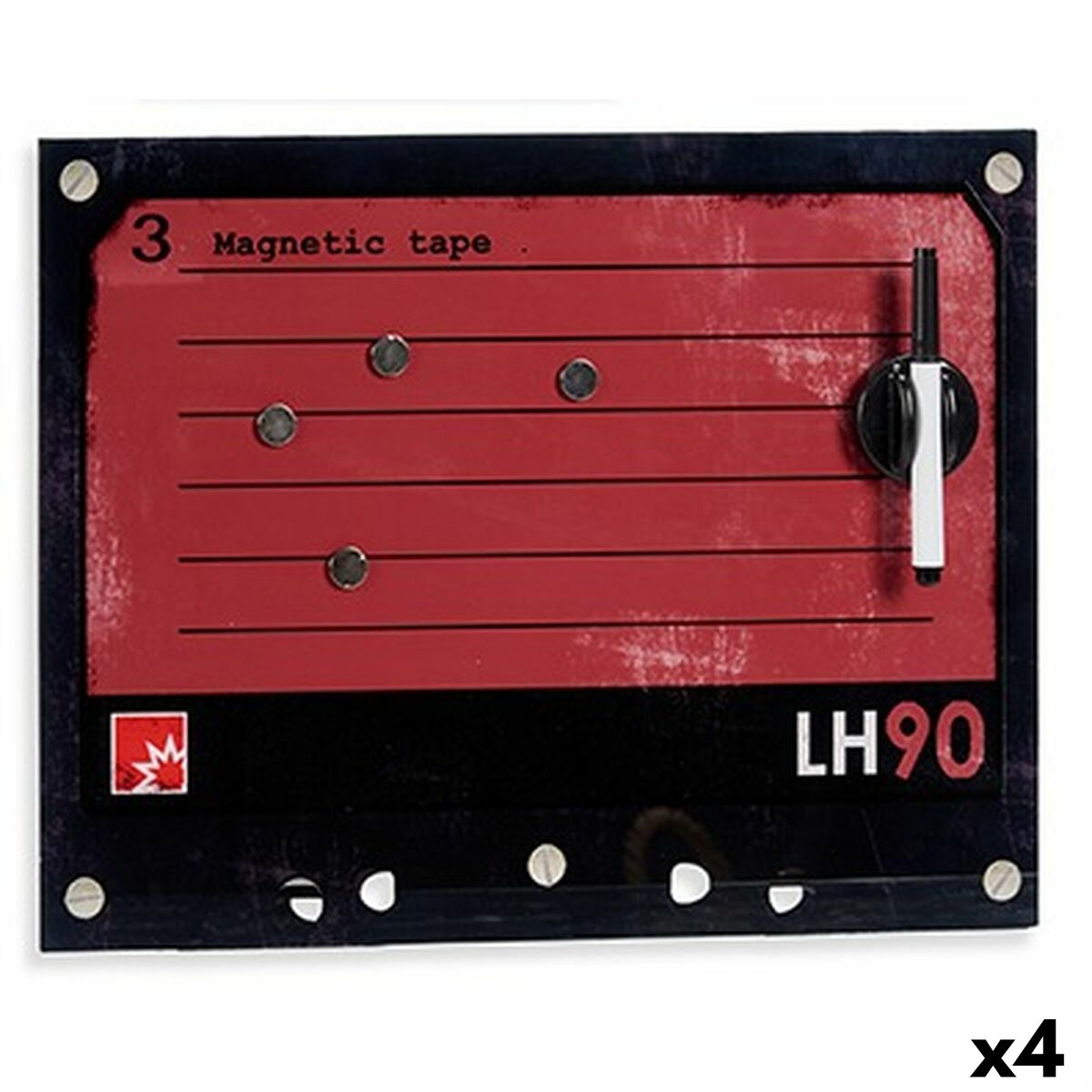 4899888627913 - Magnetisches Whiteboard mit Marker 40 x 30 cm (4 Stück) 4899888627913 - Magnetisches Whiteboard mit Marker 40 x 30 cm (4 Stück)