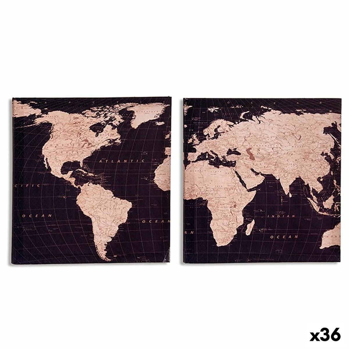 4899888628095 - Leinwand Weltkarte 15 x 28 x 28 cm (36 Stück) 4899888628095 - Leinwand Weltkarte 15 x 28 x 28 cm (36 Stück)