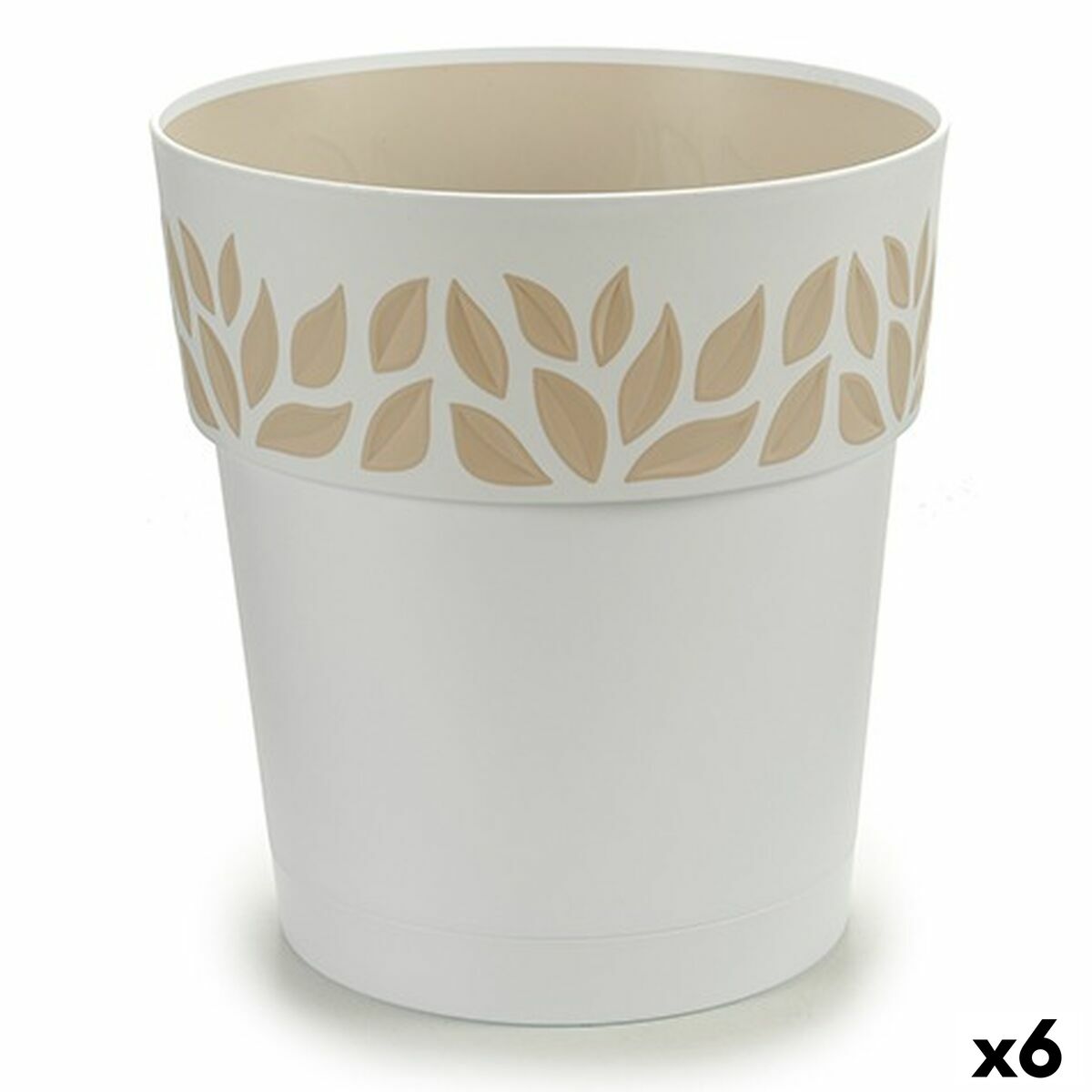 4899888631057 - Selbstbewässernder Blumentopf Cloe Weiß Kunststoff 25 x 25 x 25 cm (6 Stück) 4899888631057 - Selbstbewässernder Blumentopf Cloe Weiß Kunststoff 25 x 25 x 25 cm (6 Stück)