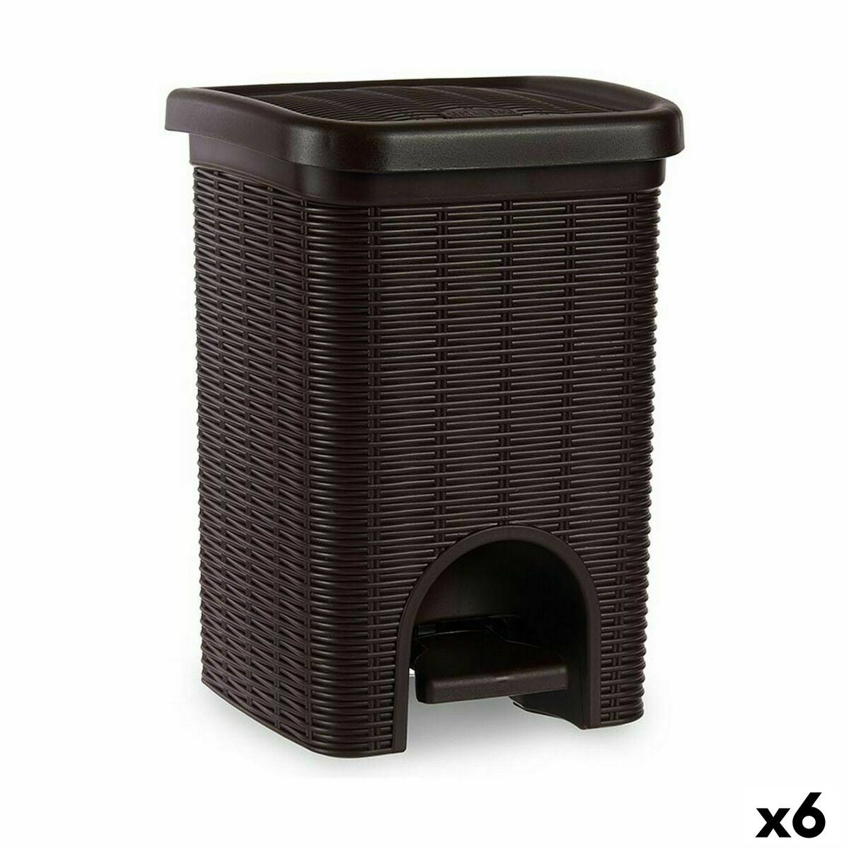 4899888631668 - Papierkorb mit Pedal Elegance Braun Kunststoff 6 L (6 Stück) 4899888631668 - Papierkorb mit Pedal Elegance Braun Kunststoff 6 L (6 Stück)