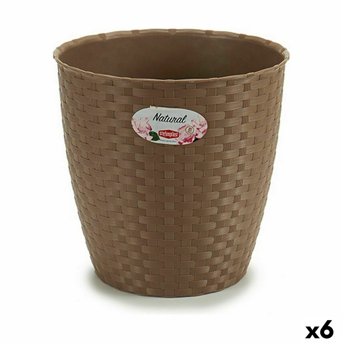 4899888632412 - Blumentopf Braun Kunststoff 24 x 225 x 24 cm (6 Stück) 4899888632412 - Blumentopf Braun Kunststoff 24 x 225 x 24 cm (6 Stück)