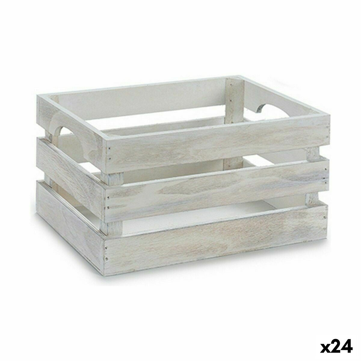 4899888633808 - Dekorative Box Weiß Pappelholz 262 x 132 x 158 cm (24 Stück)