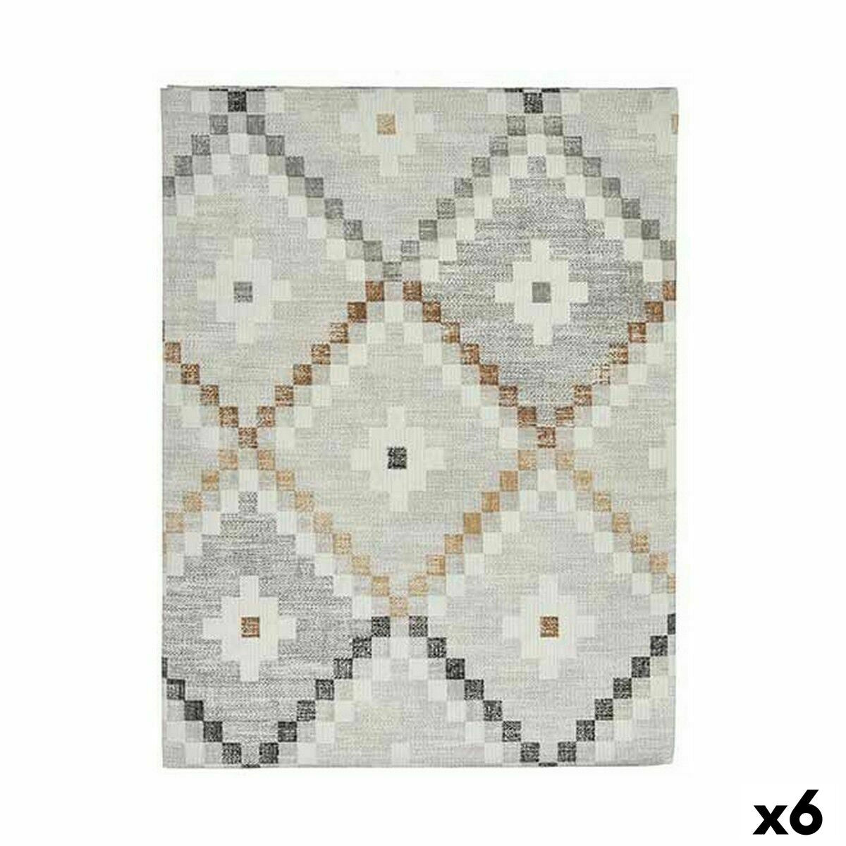 4899888635369 - Fleckschutz-Tischdecke ROMBOS-B Beige Dünner Stoff Anti-Flecken Rhombus 140 x 180 cm (6 Stück)
