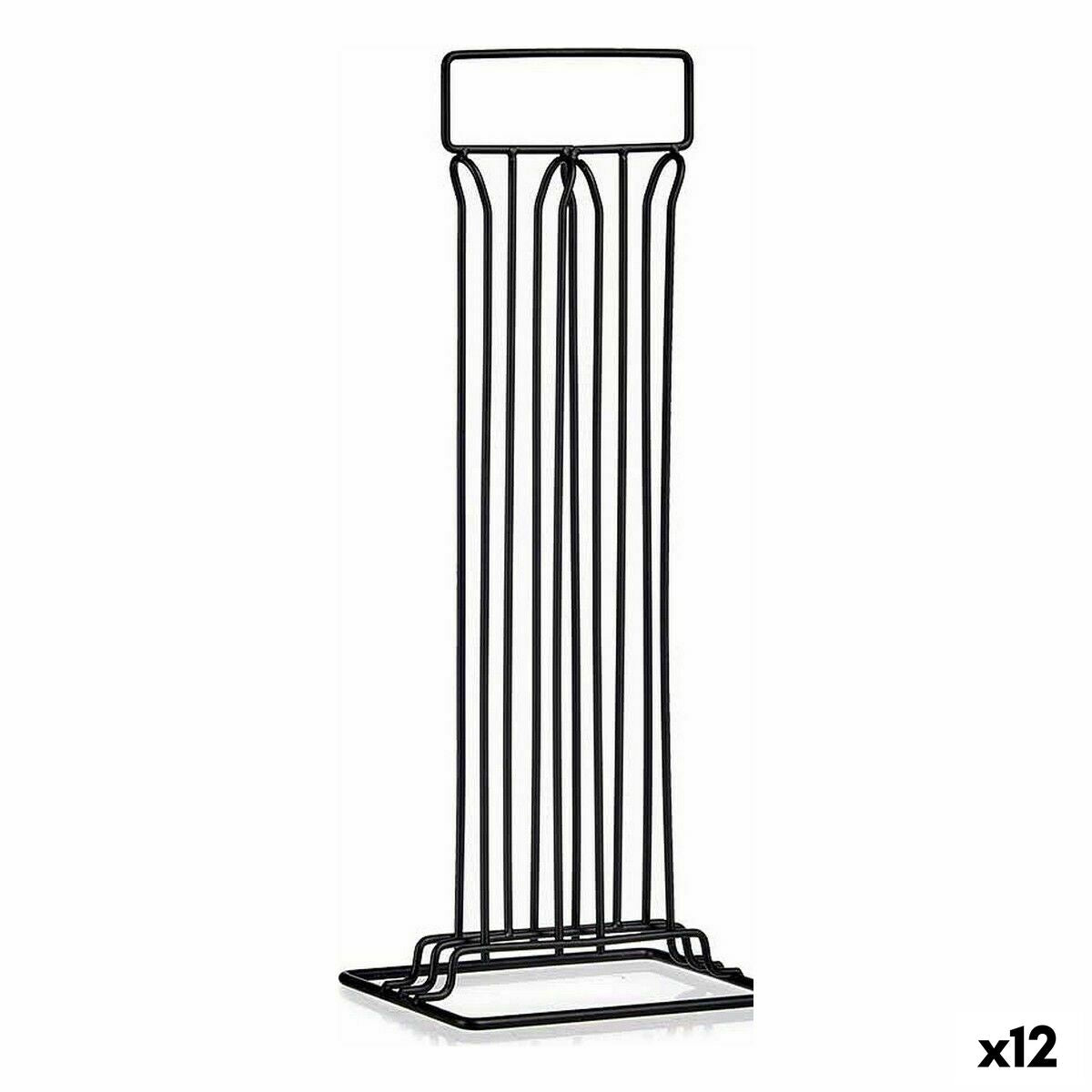 4899888637004 - Organizer für Kaffeekapseln 92310 Schwarz Stahl 155 x 375 x 10 cm (12 Stück) 4899888637004 - Organizer für Kaffeekapseln 92310 Schwarz Stahl 155 x 375 x 10 cm (12 Stück)