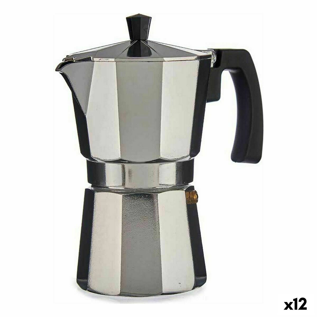 4899888638667 - Italienische Kaffeemaschine A11RA-300 Silberfarben Aluminium 150 ml (12 Stück)