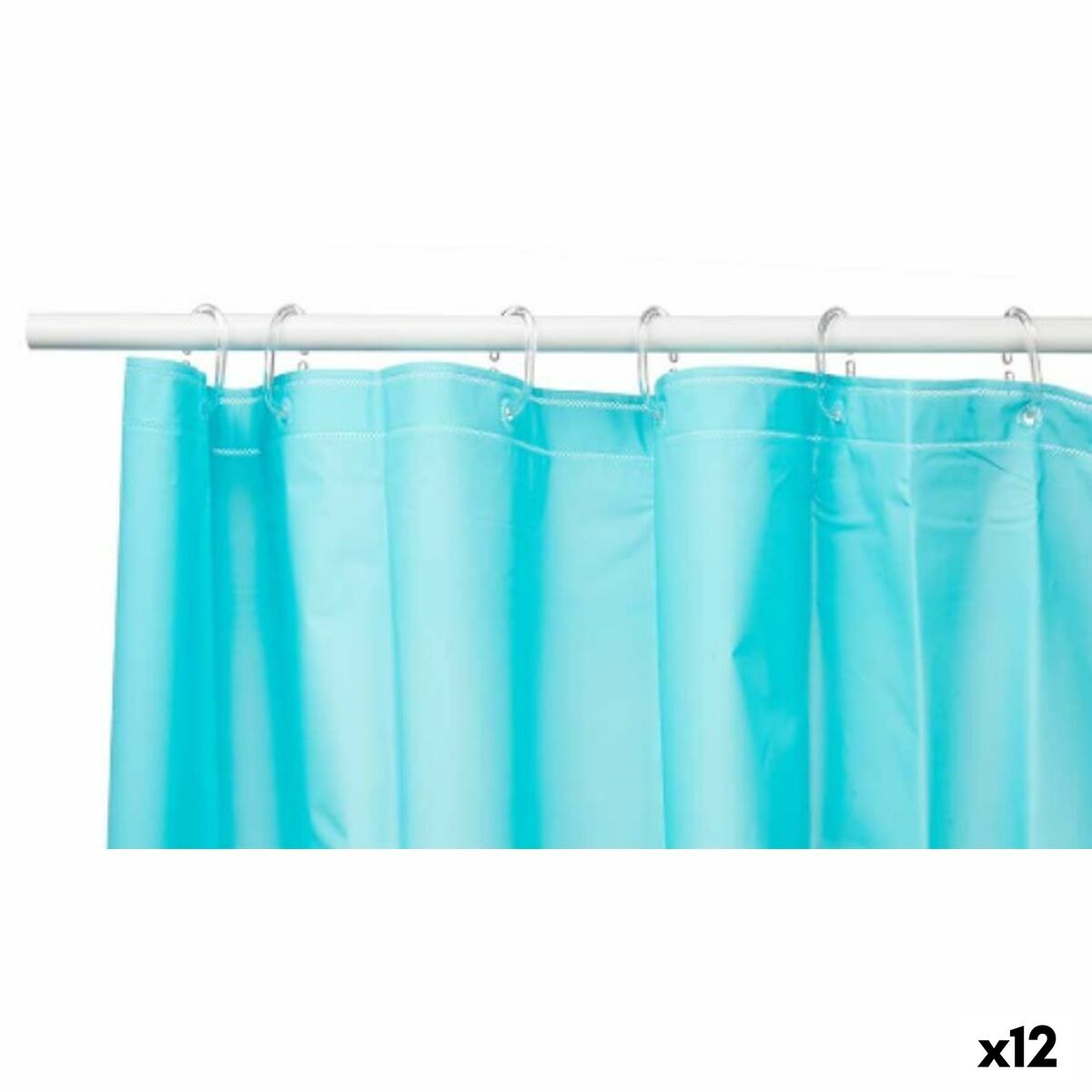 4899888639640 - Duschvorhang SC-MIX-01-BLUE Blau Polyäthylen EVA 180 x 180 cm (12 Stück) 4899888639640 - Duschvorhang SC-MIX-01-BLUE Blau Polyäthylen EVA 180 x 180 cm (12 Stück)