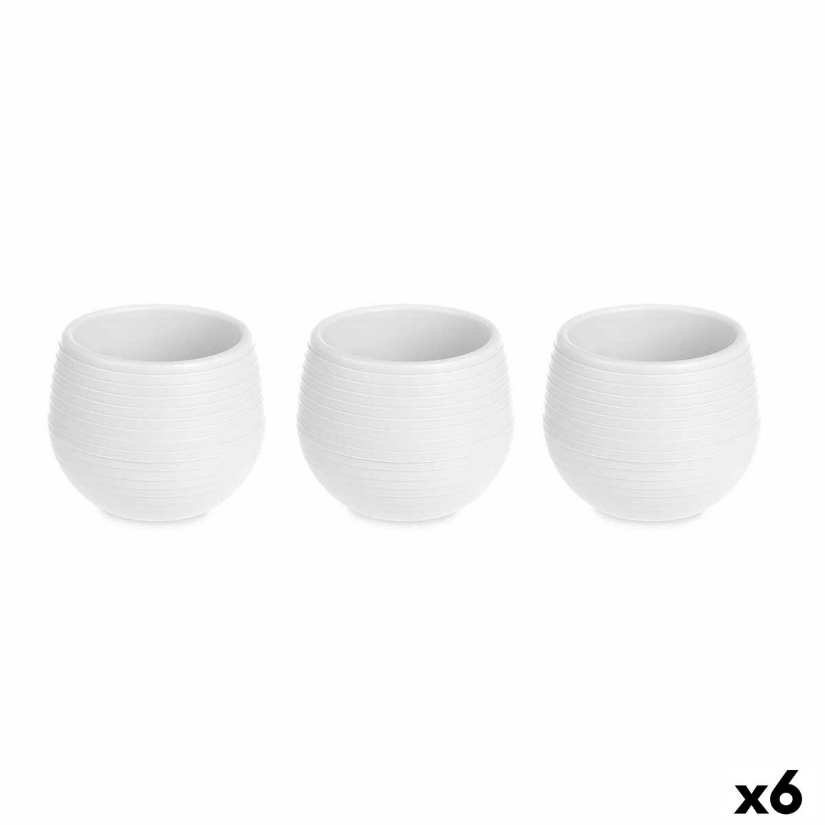 4899888639794 - Blumentopfset ES0301221S3 Weiß Kunststoff 12 x 12 x 11 cm (6 Stück) 4899888639794 - Blumentopfset ES0301221S3 Weiß Kunststoff 12 x 12 x 11 cm (6 Stück)