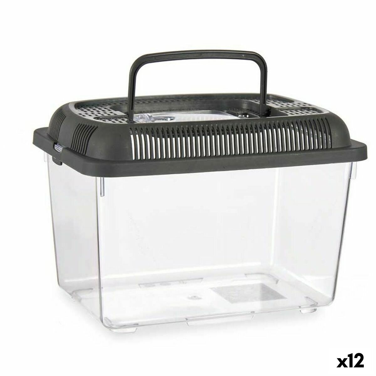 4899888642725 - Fischbecken Mit Griff Mittel Anthrazit Kunststoff 3 L 17 x 16 x 24 cm (12 Stück)