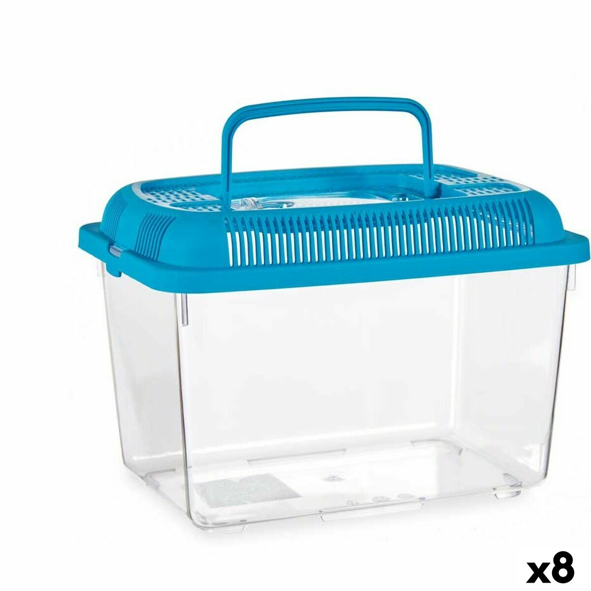 4899888642824 - Fischbecken Mit Griff groß Blau Kunststoff 7 L 20 x 20 x 30 cm (8 Stück)