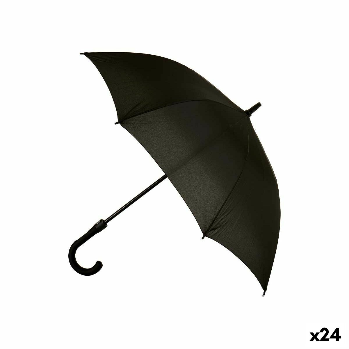 4899888643111 - Regenschirm Schwarz Metall Stoff 100 x 100 x 84 cm (24 Stück) 4899888643111 - Regenschirm Schwarz Metall Stoff 100 x 100 x 84 cm (24 Stück)