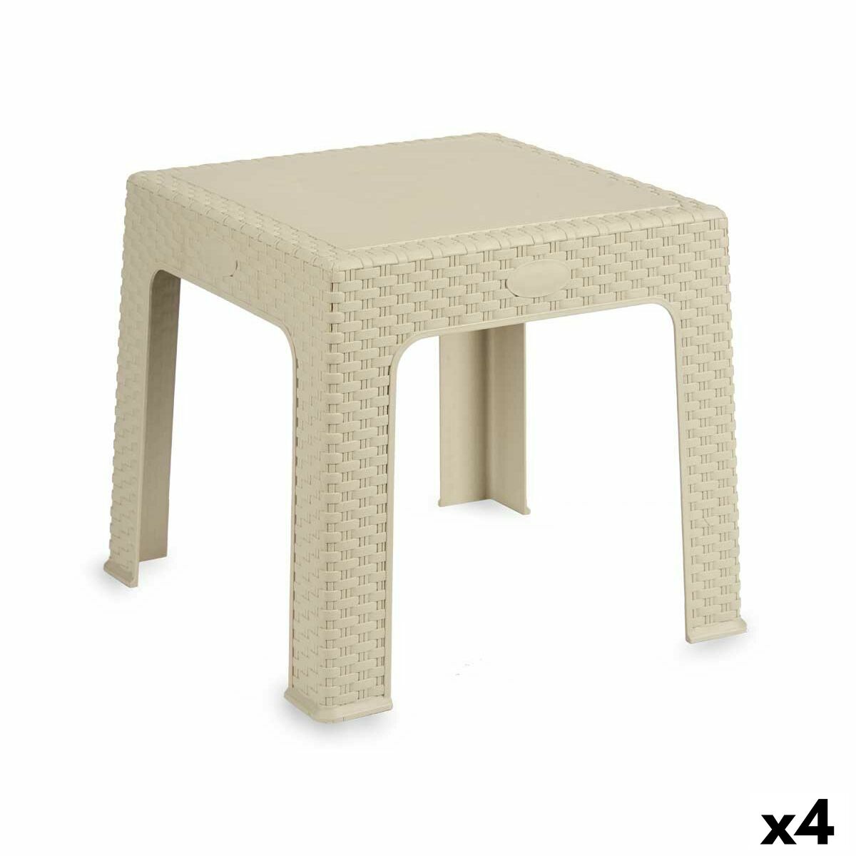 4899888643838 - Kindertisch Rattan Creme Kunststoff 47 x 425 x 47 cm (4 Stück)