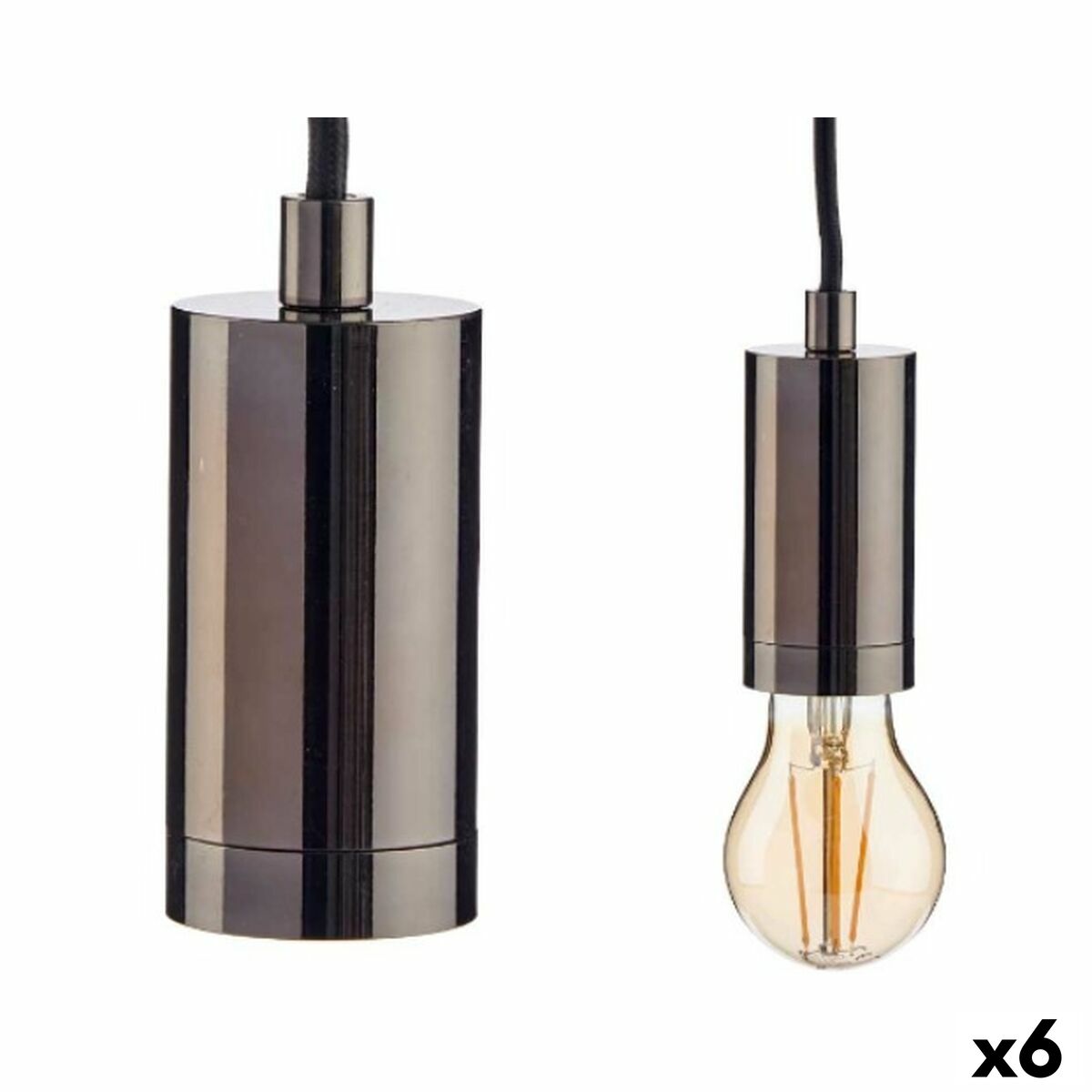 4899888644811 - Deckenlicht Black Metall 60 W (6 Einheiten) 4899888644811 - Deckenlicht Black Metall 60 W (6 Einheiten)