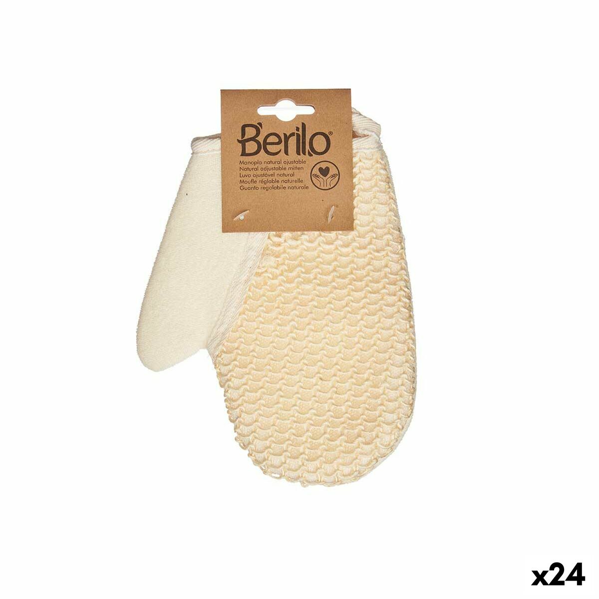 4899888645344 - Badehandschuh B7083-10 Weiß Beige (24 Stück)