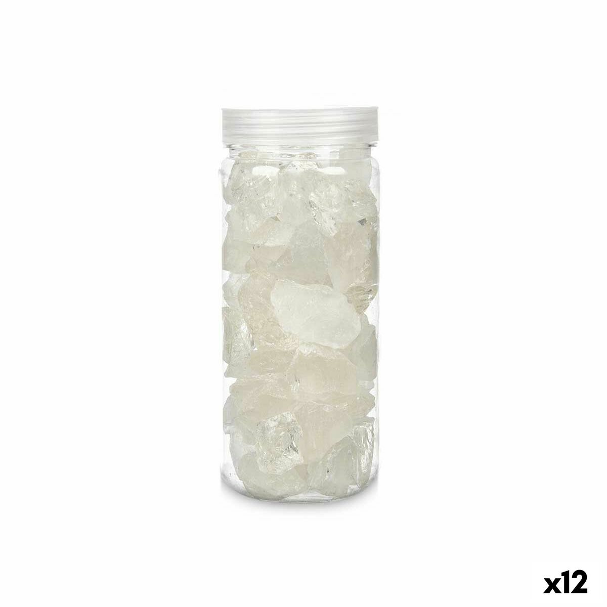 4899888645665 - Decorative Stones 600 g Quartz White (12 Units)