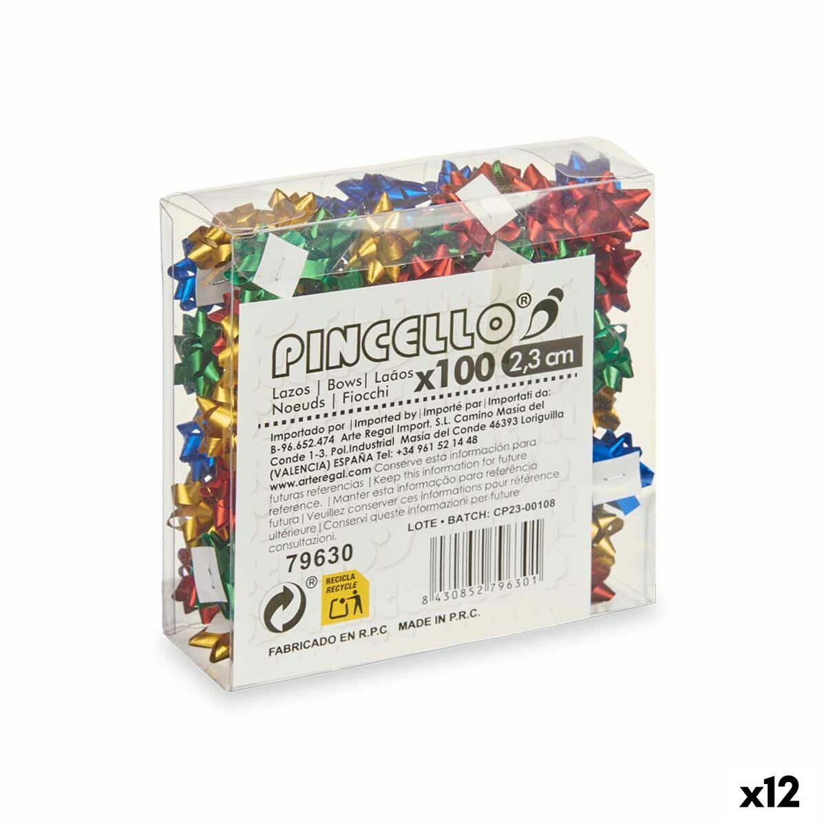 4899888647430 - Schlingen 6 PVC 23 cm Mattierend Bunt (12 Stück)