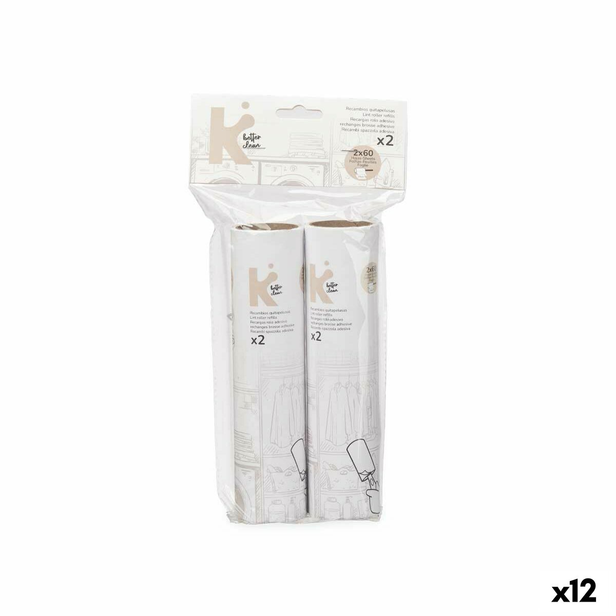 4899888650232 - Fusselentferner Ersatzteil Weiß 19 cm (12 Stück) 4899888650232 - Fusselentferner Ersatzteil Weiß 19 cm (12 Stück)