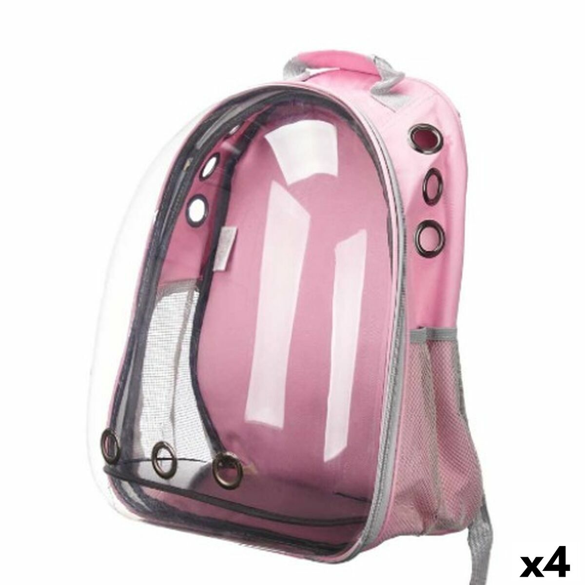 4899888650461 - Rucksack für Haustiere Rosa Durchsichtig 43 x 26 x 33 cm