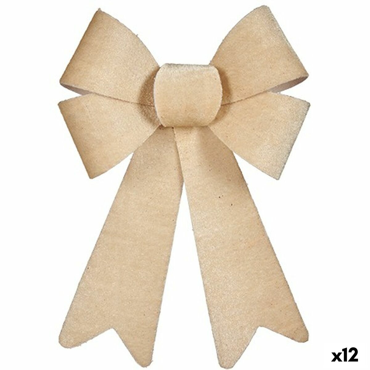 4899888650751 - Schleife HJ1-12042 Beige PVC 16 x 24 x 4 cm Weihnachtsschmuck (12 Stück) 4899888650751 - Schleife HJ1-12042 Beige PVC 16 x 24 x 4 cm Weihnachtsschmuck (12 Stück)
