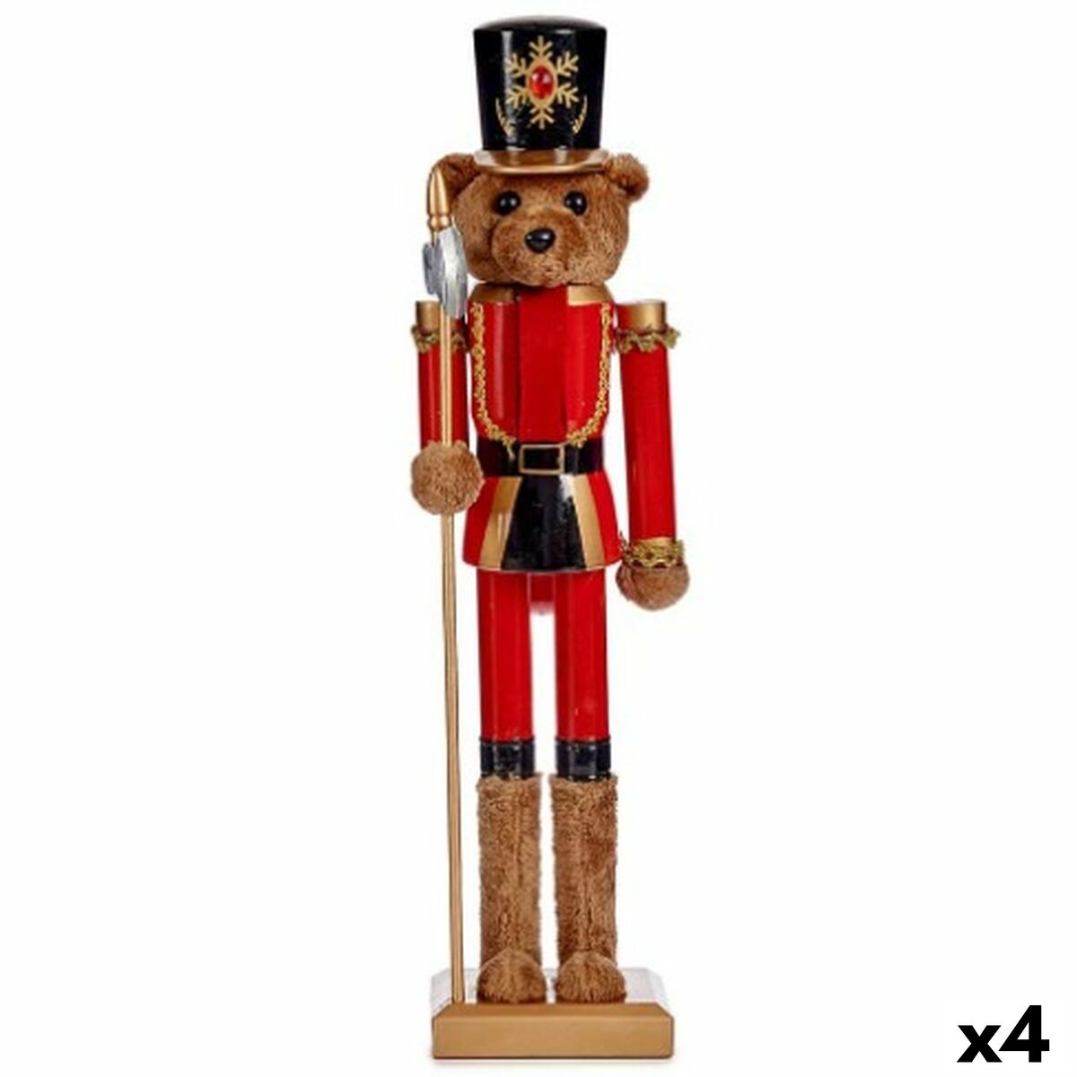 4899888651703 - Decorative Figure Nutcracker Bear Brown Black 165 x 60 x 135 cm (4 Units)