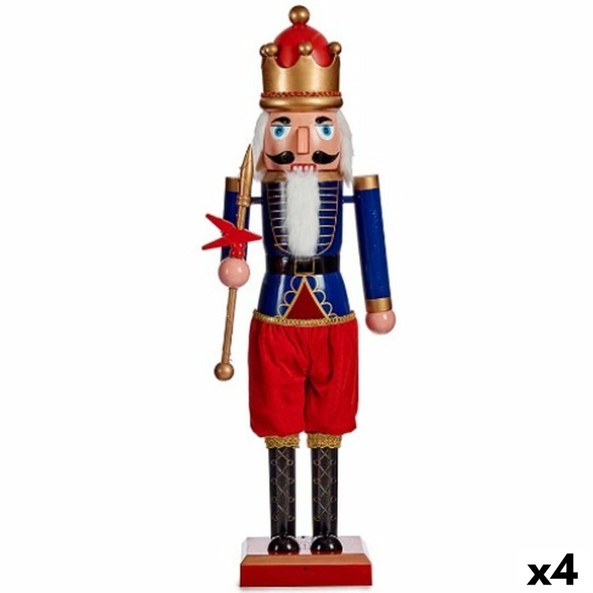 4899888651710 - Decorative Figure Nutcracker Blue Red Plastic 165 x 60 x 135 cm (4 Units)