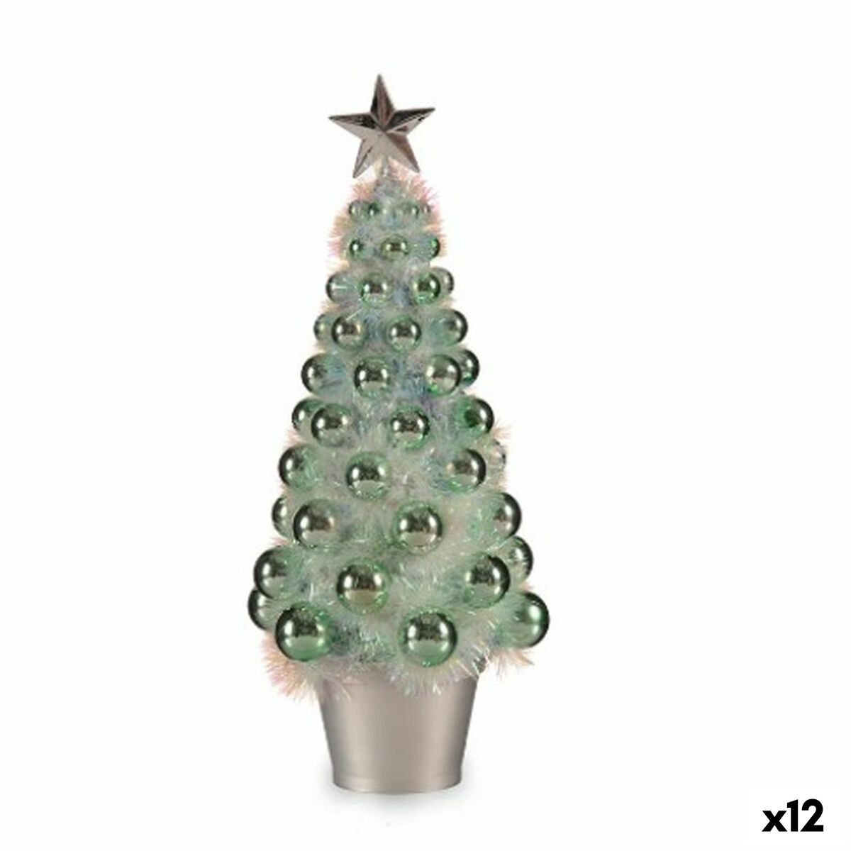 4899888654131 - Decorative Figure Christmas Tree Green polypropylene PET 16 x 375 x 16 cm (12 Units)