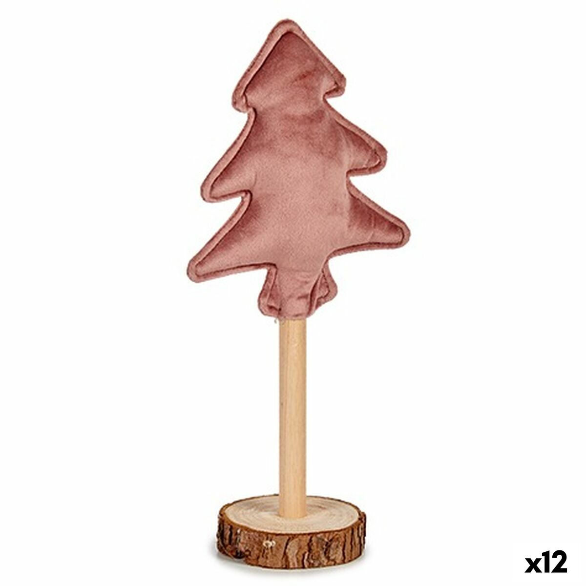 4899888654544 - Weihnachtsbaum Polyester Rosa Holz 8 x 13 x 30 cm (12 Stück) 4899888654544 - Weihnachtsbaum Polyester Rosa Holz 8 x 13 x 30 cm (12 Stück)