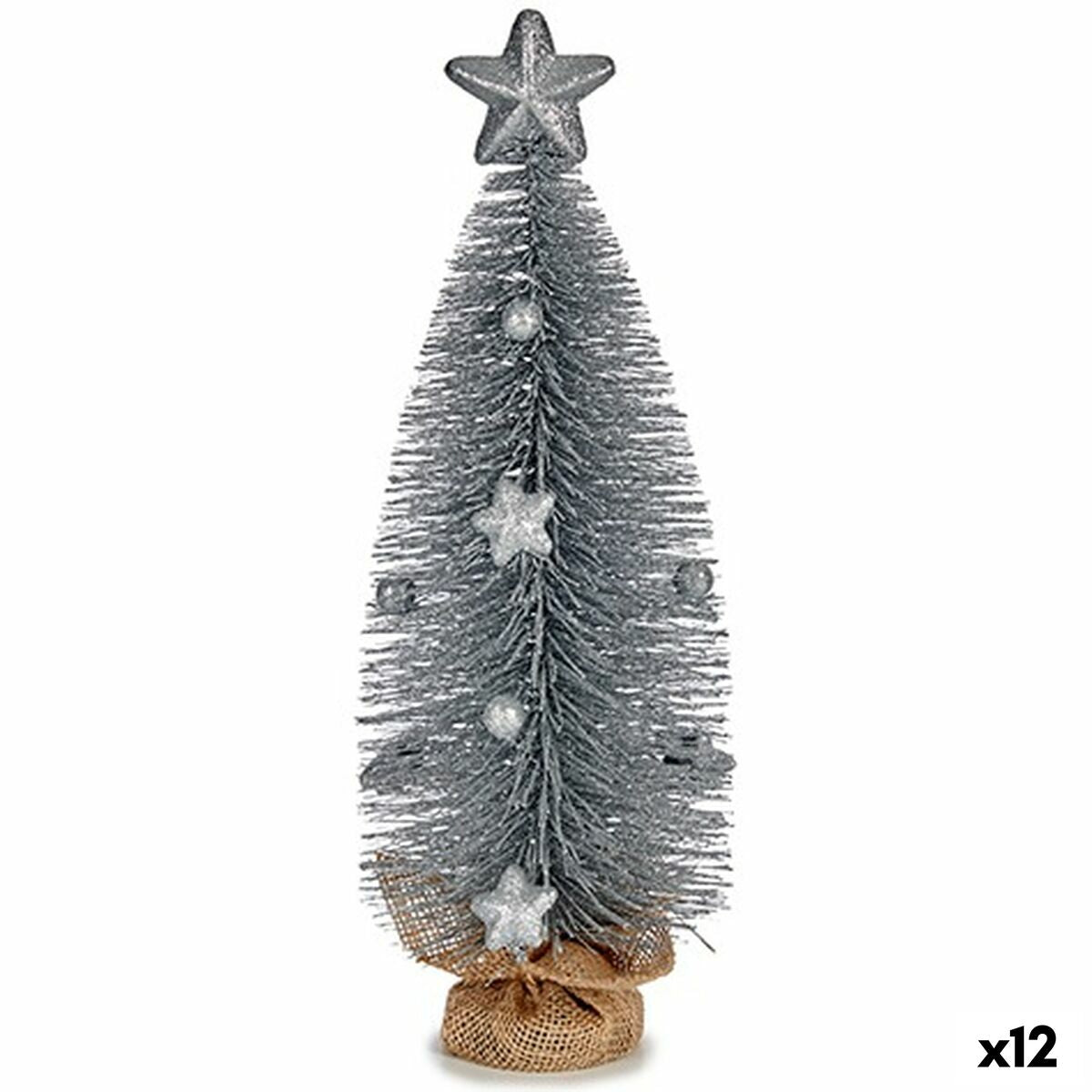 4899888654704 - Weihnachtsbaum Silberfarben 13 x 41 x 13 cm (12 Stück)