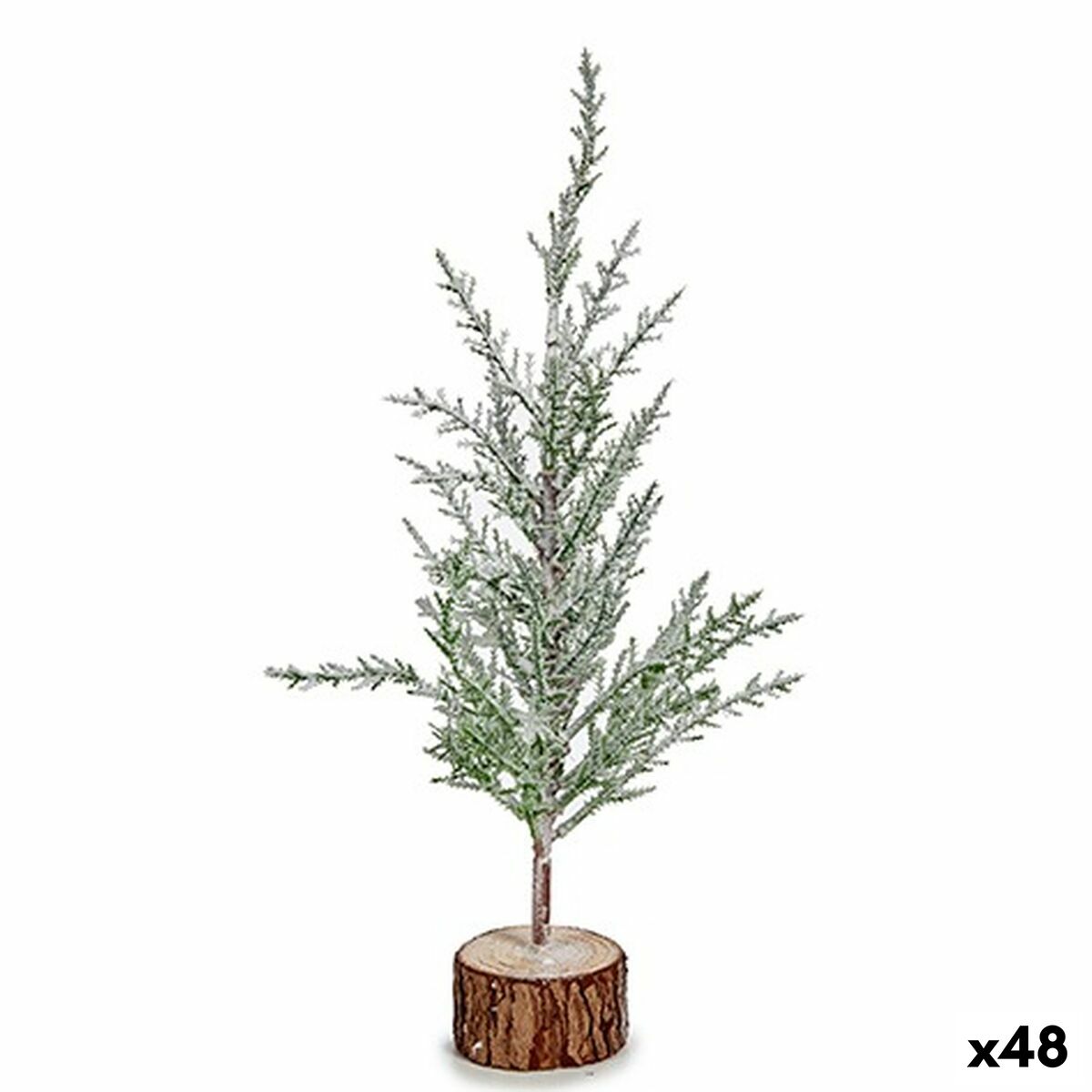 4899888654834 - Weihnachtsbaum Braun grün Holz Kunststoff 55 x 34 x 105 cm (48 Stück)