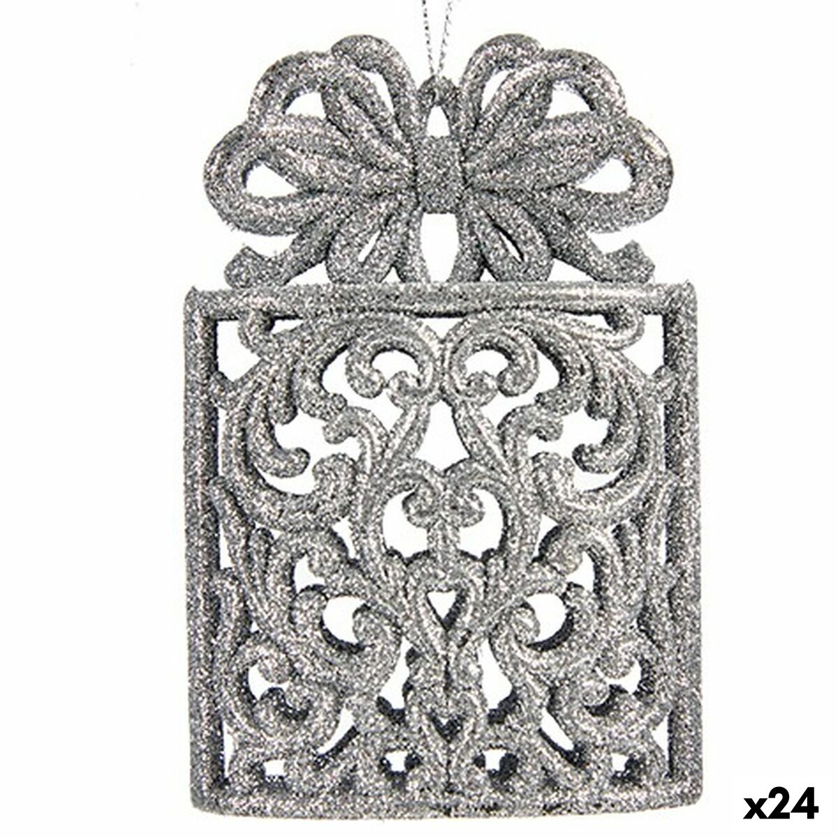 4899888657446 - Weihnachtsschmuck Geschenkbox Silberfarben Kunststoff Glitzernd 75 x 115 x 4 cm (24 Stück) 4899888657446 - Weihnachtsschmuck Geschenkbox Silberfarben Kunststoff Glitzernd 75 x 115 x 4 cm (24 Stück)