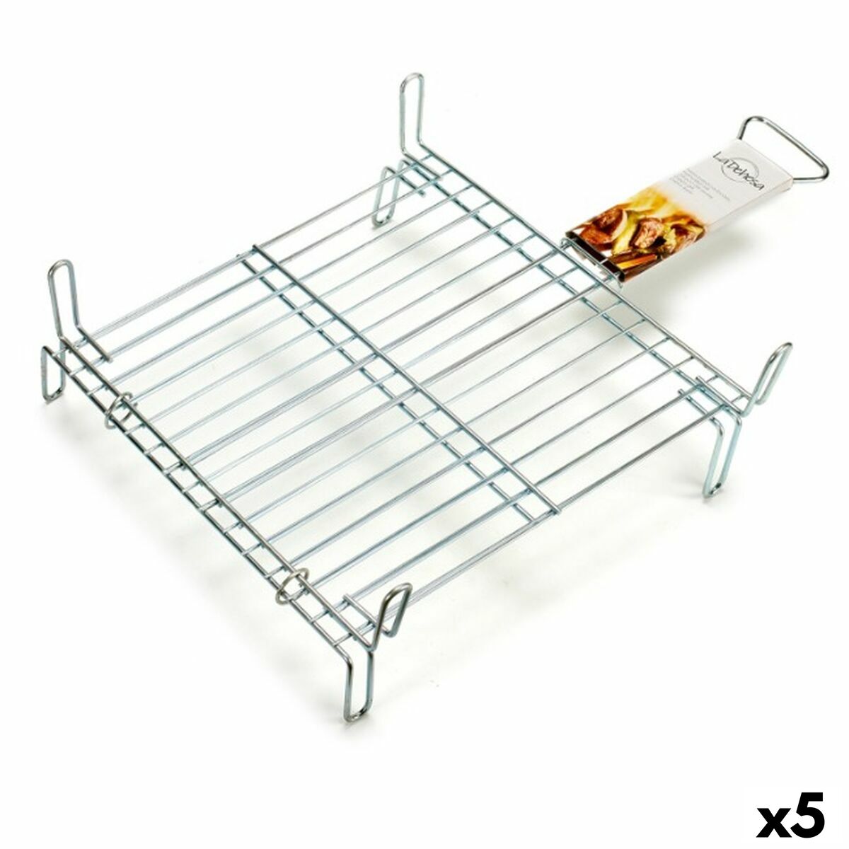 4899888658849 - Grill Doppel 40 x 40 cm Verzinkter Stahl (5 Stück)