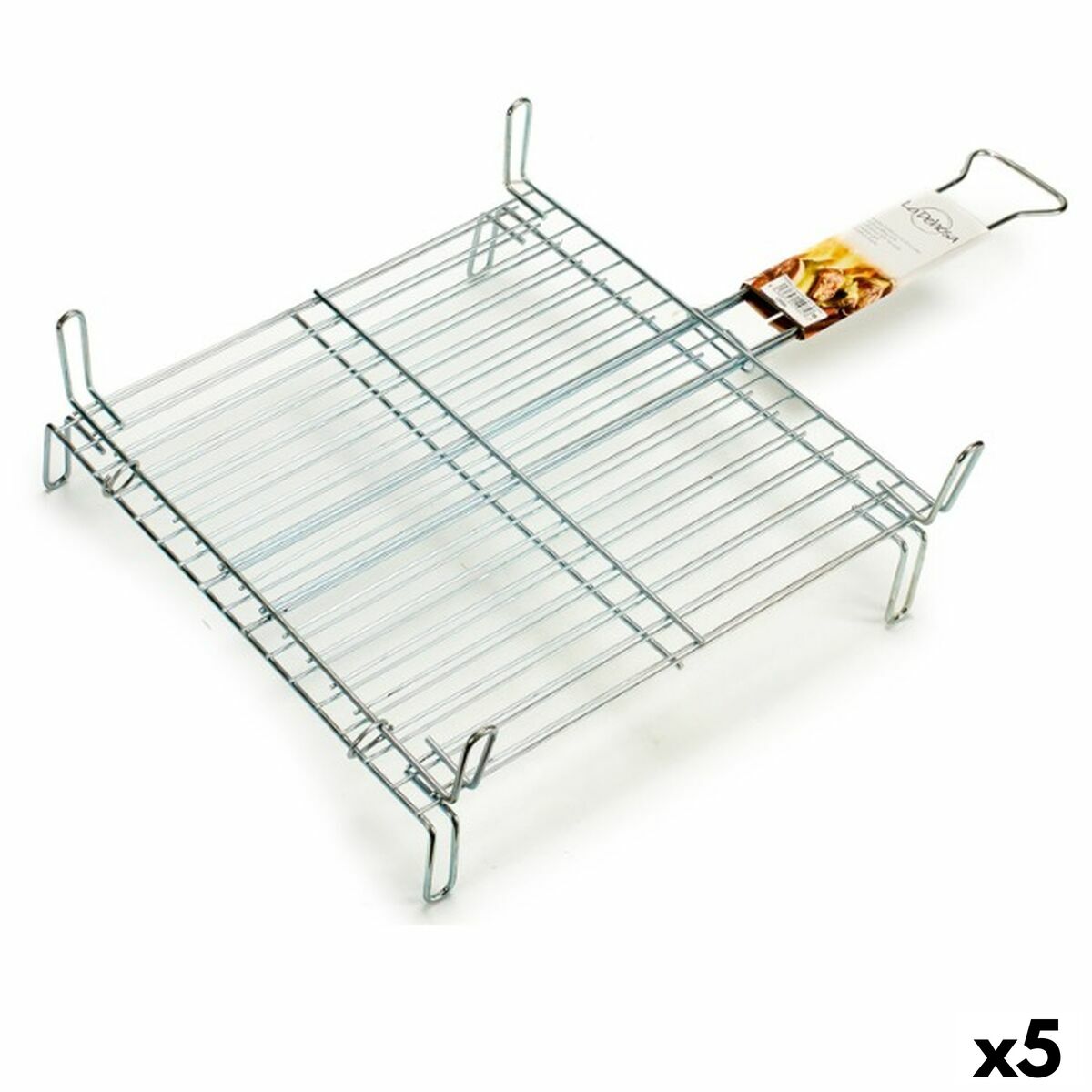 4899888658863 - Grill Doppel 45 x 45 cm Verzinkter Stahl (5 Stück)