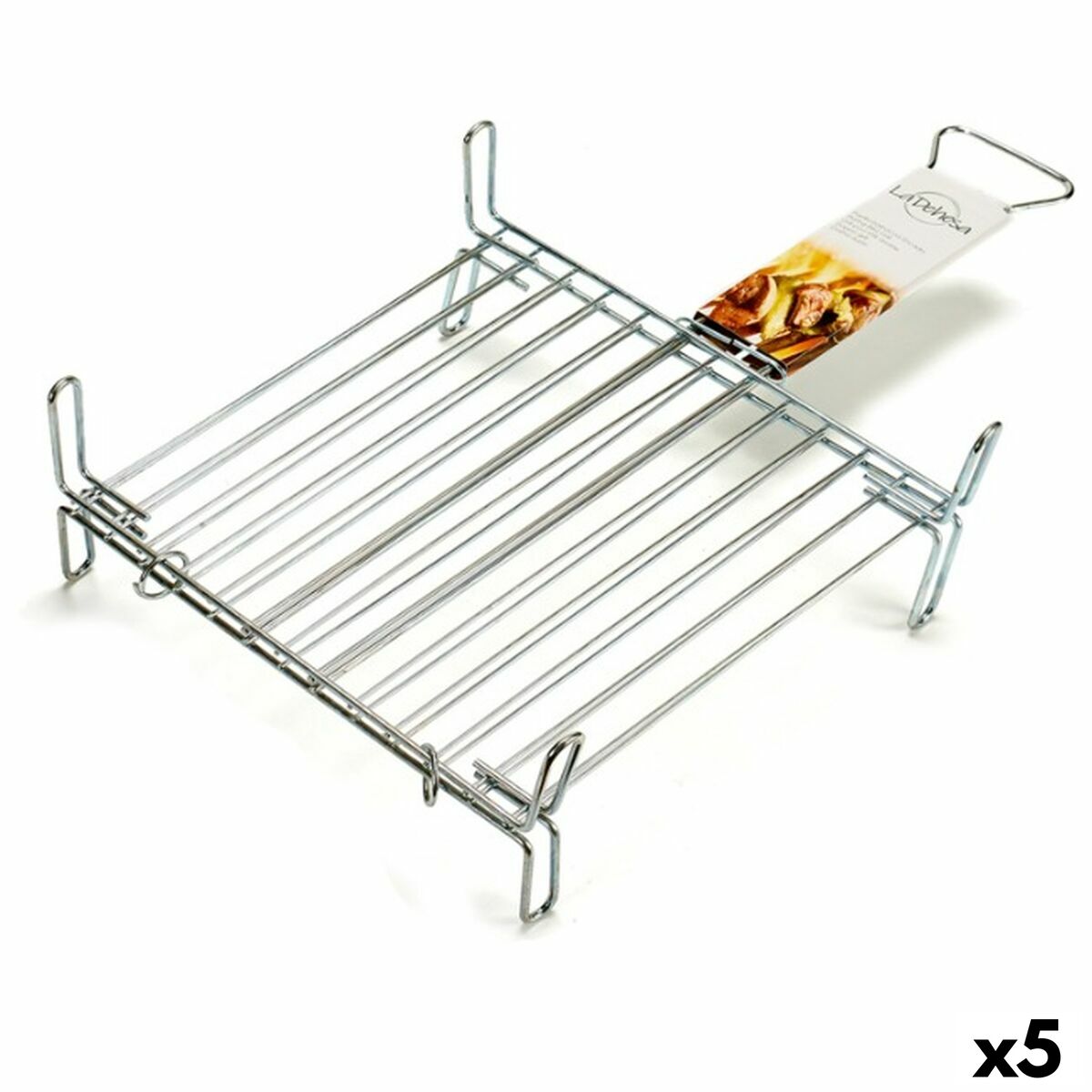 4899888658870 - Grill Doppel 35 x 35 cm Verzinkter Stahl (5 Stück)