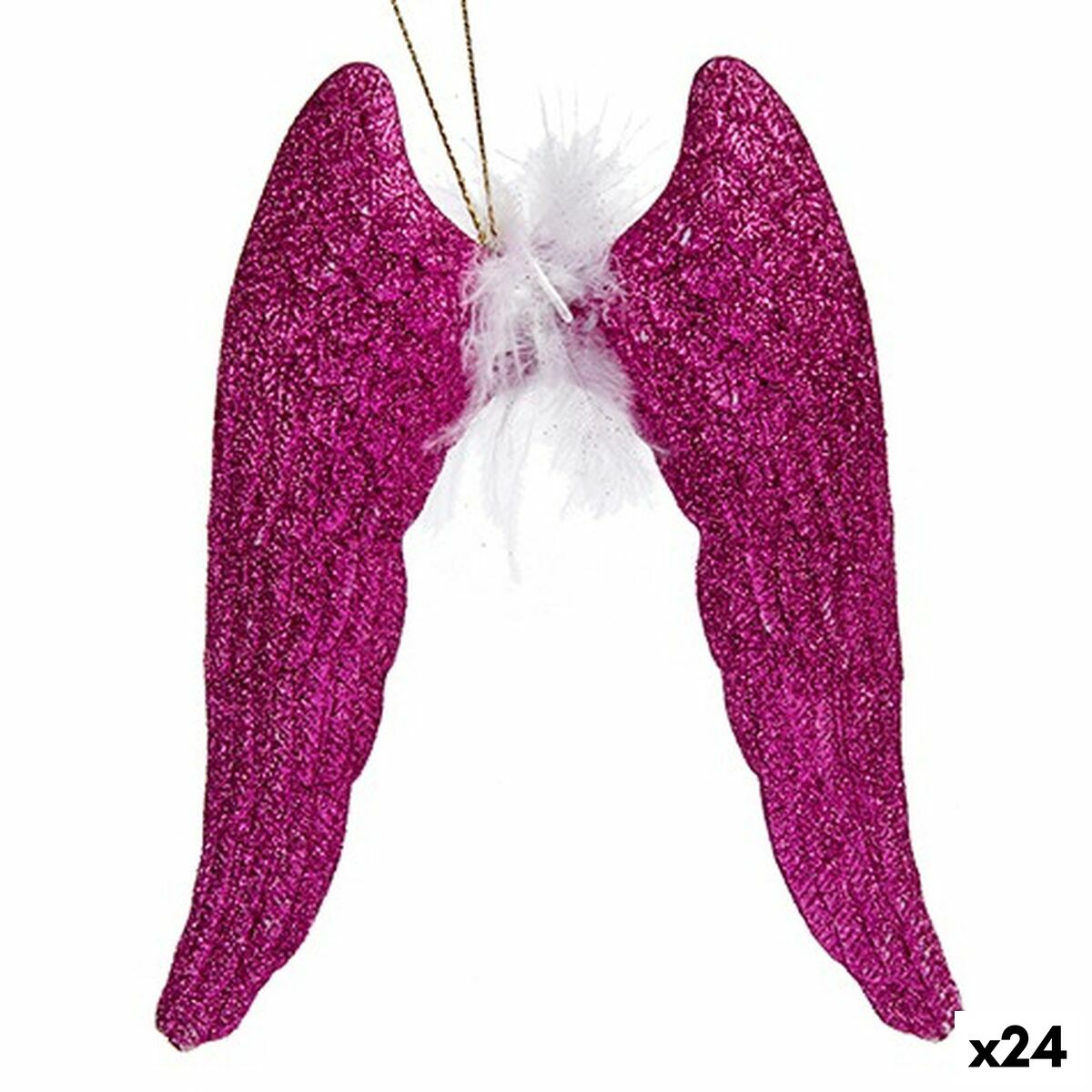 4899888660934 - Weihnachtsschmuck Engelsflügel Pink Kunststoff Glitzernd 125 x 15 x 25 cm (24 Stück) 4899888660934 - Weihnachtsschmuck Engelsflügel Pink Kunststoff Glitzernd 125 x 15 x 25 cm (24 Stück)